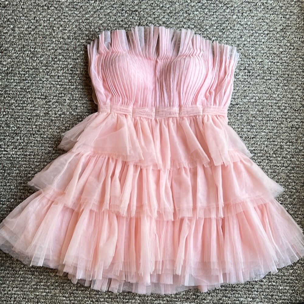 Pink tule dress